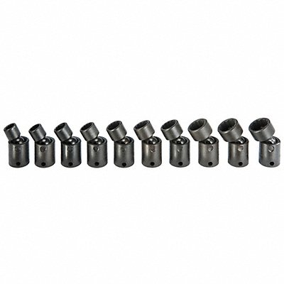 PROTO J72137M Impact Socket Set Steel Black Oxide 10 to 19 mm