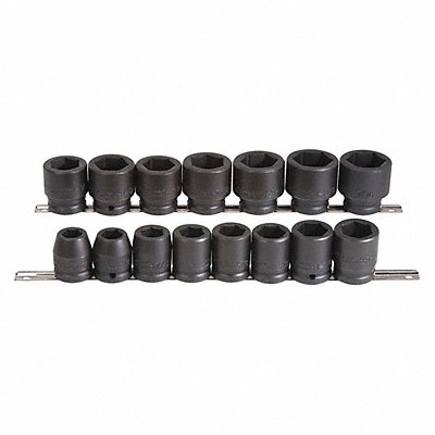 PROTO J73105 Impact Socket Set Steel Black Oxide 3/4- 1 5/8 in