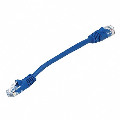 MONOPRICE 4975 Patch Cord Cat 5e Booted Blue 0.5 ft.