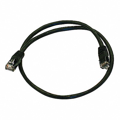 MONOPRICE 3363 Patch Cord Cat 5e Booted Black 2.0 ft.