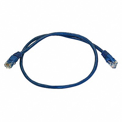 MONOPRICE 3364 Patch Cord Cat 5e Booted Blue 2.0 ft.