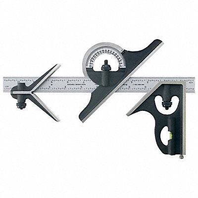 TESA BROWN  SHARPE 59943812041 Combination Square Set 12 In 4 Pc