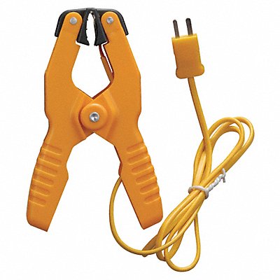 GRAINGER 5RMF0 Pipe Clamp Temp Probe Type K -4 to 200F