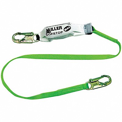 HONEYWELL MILLER 940WLSZ76FTGN Shock-Absorbing Lanyard 6 ft 400 lb.