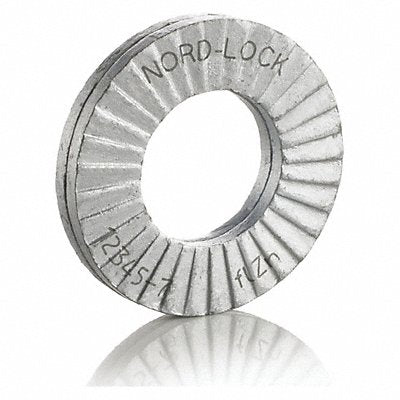 NORD-LOCK 1514 Wedge Lock Washer Steel #6 0.15inID 0.35inOD 20PK