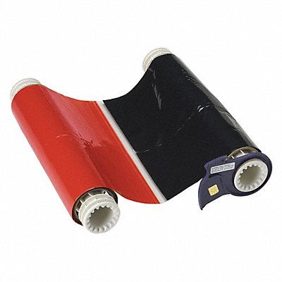 BRADY 13523 D9006 Ribbon Cartridge Black/Red 6-1/4 in W