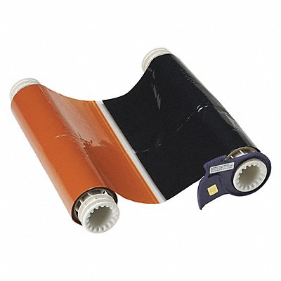 BRADY 13528 D9009 Ribbon Cartridge Black/Orange 200 ft L