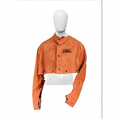 CONDOR 5T176 Flame Resistant Cape Sleeve L 18 In Brn