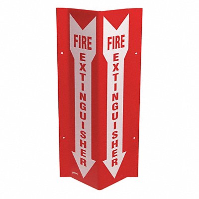 BRADY SP818V Fire Extinguisher Sign 18X8-1/2 FEXT