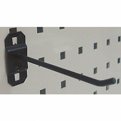 GRAINGER 5TPK4 G0532 Single Rod Pegboard Hook 4 1/2 in L PK5