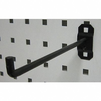 GRAINGER 5TPK5 G0533 Single Rod Pegboard Hook 6 1/2 in L PK5