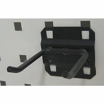 GRAINGER 5TPK9 G0537 Double Rod Pegboard Hook 2 1/2 in L PK5