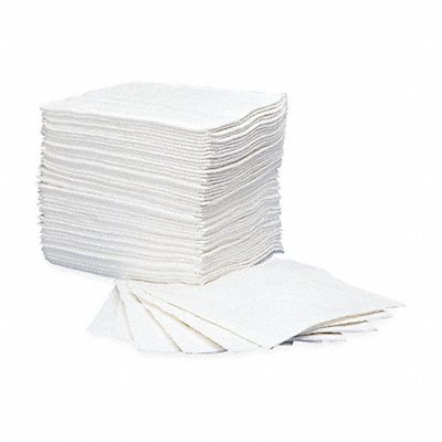 OIL-DRI L90853 Absorb Pad Oil Based Liquids White PK50
