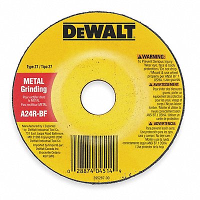 DEWALT DW8807 Cut Off Grinding Wheel 5/8 -11CN ThreadHle