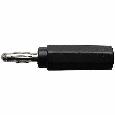 GRAINGER 5TWZ0 Banana Jack to Plug Adaptor 20A Black