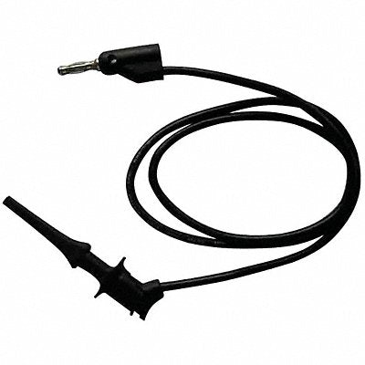 GRAINGER 5TXE3 Test Lead Clip to Banana Plug 60 In Blk