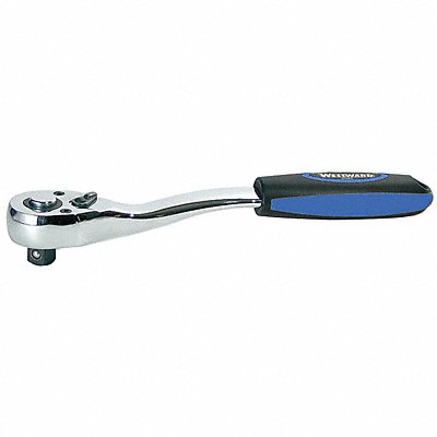 WESTWARD 5TZE5 Hand Ratchet 10 in Chrome 1/2 in