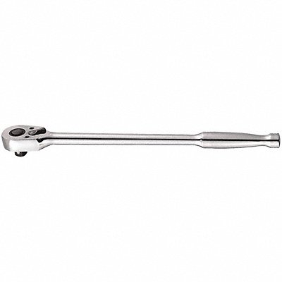 WESTWARD 5TZE7 Hand Ratchet 15 in Chrome 1/2 in