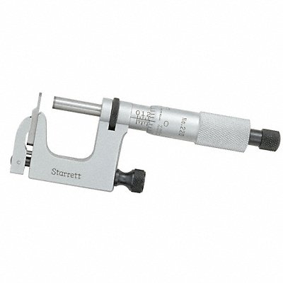 STARRETT 220XRL1 Interchangeable Anvil Micrometer 0-1 In