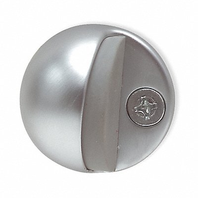 GRAINGER 5U606 Floor Door Stop Satin Chrome 1 In