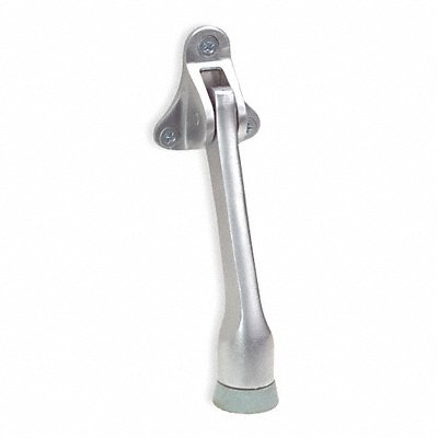 GRAINGER 5U618 Lever Door Holder Satin Chrome Brass 4In