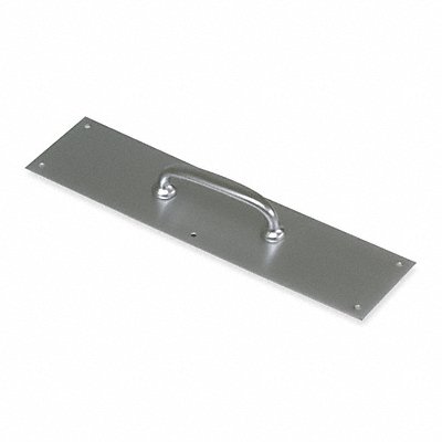 ROCKWOOD 132x73C3 Pull Plate Oval Grip Brass 4 x16 In