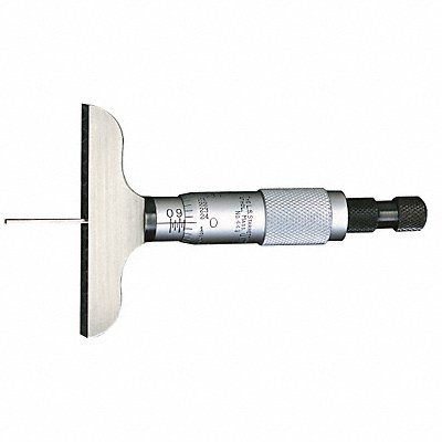 STARRETT 449AZ3R Depth Micrometer Non-Rotating 0-3 In