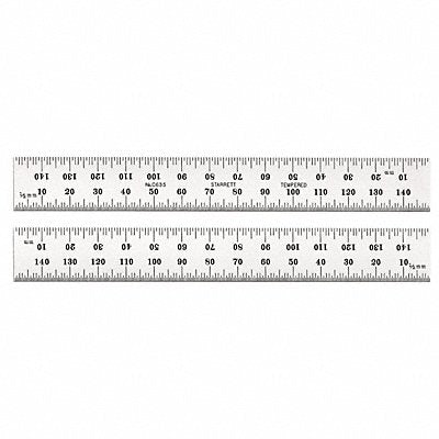 STARRETT C6351000 Steel Rule Spring-Tempered 1000mm