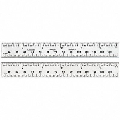 STARRETT C636500 Steel Rule Spring-Tempered 500mm
