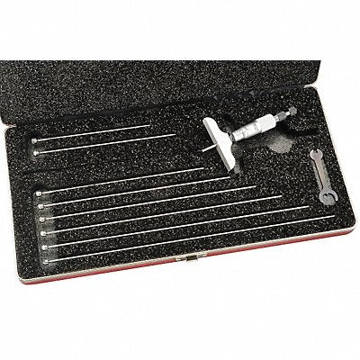 STARRETT 440Z9RL Depth Micrometer 0-9 In 0.001 In Res