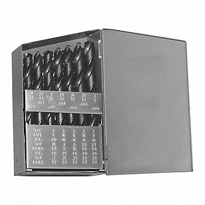 WESTWARD 5UDP4 Jobber Drill Set 29 pc HSS