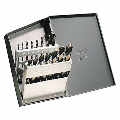WESTWARD 5UDP6 Mechanics Drill Set 15 pc HSS