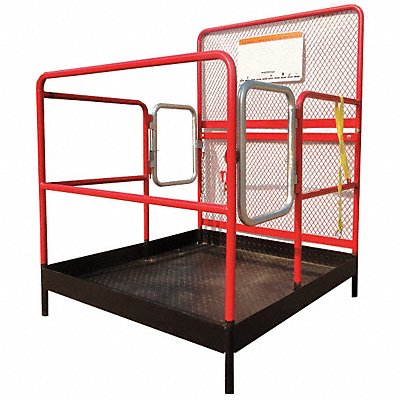 DAYTON 5UEW3 Forklift Work Platform 1 000 lb 66 H