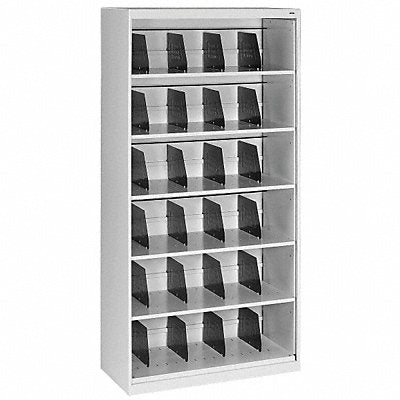 TENNSCO FS360LGY Cabinet 36 x 75-1/4 x 17 In Light Grey
