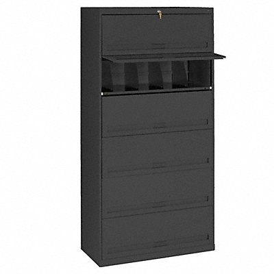 TENNSCO FS361LBK Cabinet 36 x 75-1/4 x 17 In Black