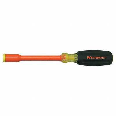 WESTWARD 5UFX7 Hollow Round Nut Driver 3/16 in