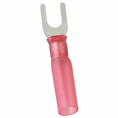 POWER FIRST 5UGJ9 Fork Terminal Tin Copper Red PK25