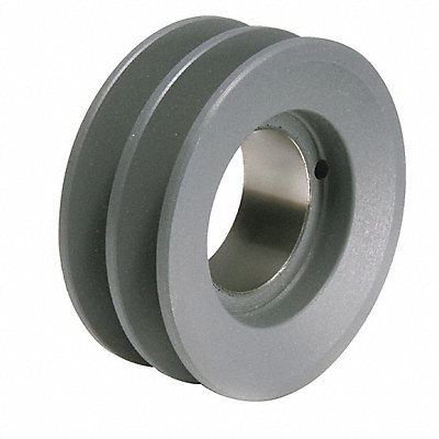 GRAINGER 2BK45 V-Belt Pulley Detachable 2 Groove 4.25 OD