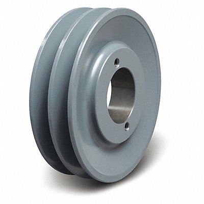 GRAINGER 2BK55 V-Belt Pulley Detachable 2 Groove 5.25 OD