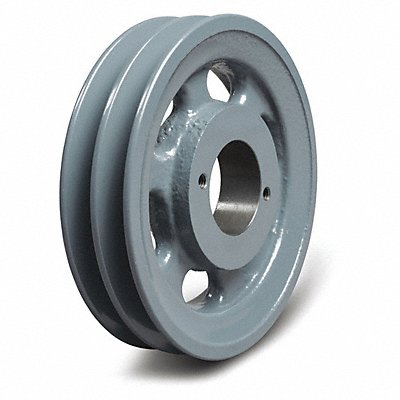 GRAINGER 2BK70 V-Belt Pulley Detachable 2 Groove 6.75 OD