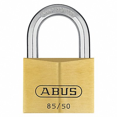 ABUS 8550MKKD Keyed Padlock 1 7/64 in Rectangle Gold