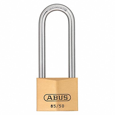 ABUS 85HB50MKKD Keyed Padlock 1 7/64 in Rectangle Gold