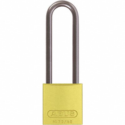ABUS 72HB4075KDYellow Lockout Padlock KD MK Yellow 1-1/2 H