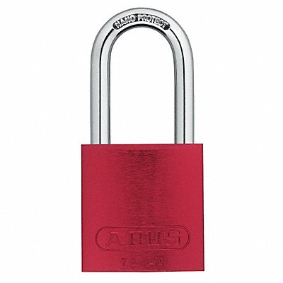 ABUS 72HB4040KAx6Red Lockout Padlock KA Red 1-1/2 H PK6