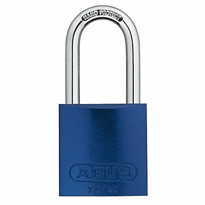 ABUS 72HB4040KAx12Blue Lockout Padlock KA Blue 1-1/2 H PK12