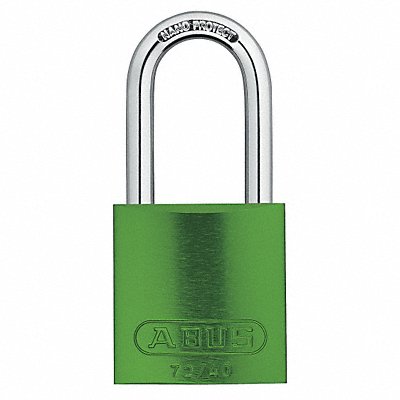 ABUS 72HB4040KAx3Green Lockout Padlock KA Green 1-1/2 H PK3