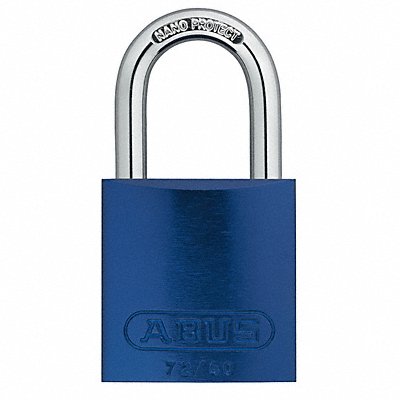 ABUS 7240KAx6Blue Lockout Padlock KA Blue 1-1/2 H PK6