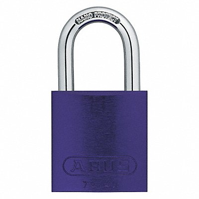 ABUS 7240KAPurple Lockout Padlock KA Purple 1-1/2 H
