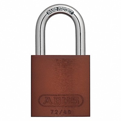 ABUS 7240KABrown Lockout Padlock KA Brown 1-1/2 H