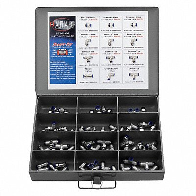 AIGNEP USA 8786106 PTC Fittings Kit 60 Pieces 3/8 In Size